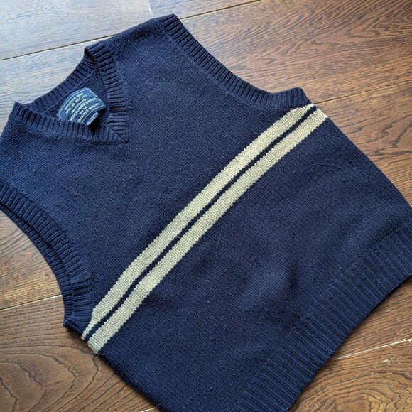 Vintage Abercrombie and Fitch Wool Vest (Men's Large)